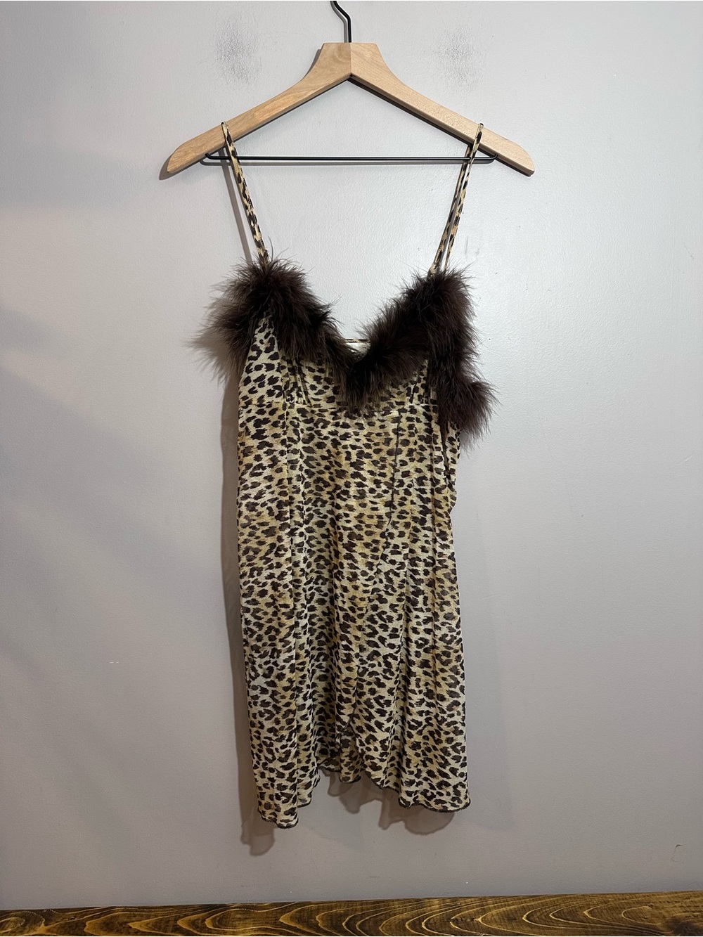 Marilyn Monroe by Warners Shear Leopard Slip Dress Size M